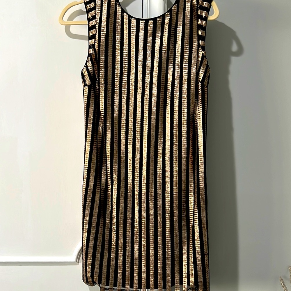 Ali & Jay Bianca striped sequin Mini Dress